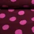 Teddyfleece Jacquard Punkte Bordeauxrot Pink