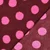 Teddyfleece Jacquard Punkte Bordeauxrot Pink