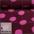 Teddyfleece Jacquard Punkte Bordeauxrot Pink