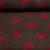 Teddyfleece Jacquard Punkte Dunkelbraun Bordeaux
