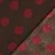 Teddyfleece Jacquard Punkte Dunkelbraun Bordeaux
