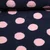 Teddyfleece Jacquard Punkte Marineblau Rosa