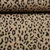 Teddyfleece Kleines Leomuster Hellbraun Schwarz