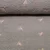 Teddyfleece Stickerei Blumen Grau