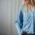 Vintage Strickjersey Hellblau