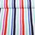 Viskose Crepe Streifen Mix Weiß Navy