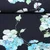 Viskose Plisseeoptik Blumen Navy