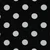 Viskose  Punkte Groß Schwarz Weiß