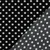 Viskose  Punkte Klein Schwarz Weiß