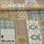 Viskose-Satin Patchwork Optik Ocker Multicolor