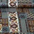 Viskose-Satin Patchwork Optik Petrol Multicolor