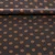 Viskose-Satin Punkte Espresso Bronze