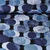 Viskose Satin Tupfen Blau