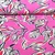 Viskose Stretch Blumen Bubble Pink