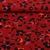 Viskose Twill Leo Blumen Dunkelrot