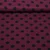 Viskose-Twill Punkte Bordeaux Schwarz