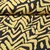 Viskose Webware Zick-Zack Schwarz Gelb