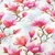 Viskosejersey Digitaldruck Magnolien Ecru Pink