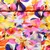 Viskosejersey Große Blüten Multicolor