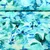Viskosejersey Große Blüten Türkis