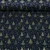 Weihnachtspopeline Bäume Navy Gold