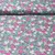 Weihnachtspopeline Blumen Grau