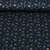 Weihnachtspopeline Eiskristalle Navy Gold
