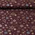 Weihnachtspopeline Sterne Mix Bordeaux Gold