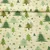 Weihnachtspopeline Tannenbäume Beige Grün