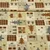 Weihnachtspopeline Tannenbäume Patchwork Beige Braun