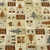 Weihnachtspopeline Tannenbäume Patchwork Beige Braun