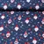 Weihnachtspopeline Wichtel Lichterkette Navy