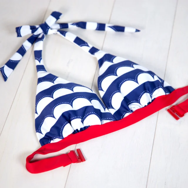 Bikini nähen Tutorial Neckholder Oberteil