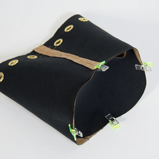 Nähanleitung Bucket Bag: Boden anstecken