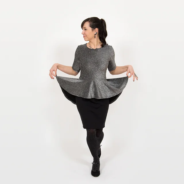 Damenshirt Peplum Rock nähen Damenshirt Peplum Rock nähen