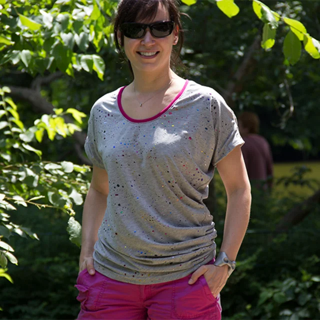 Schnittmuster Shirt mit Drapierung