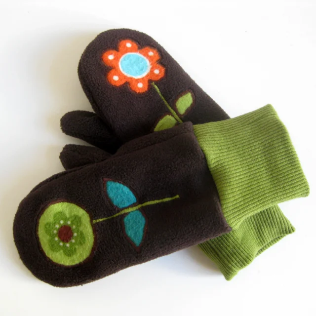 Kinderhandschuhe mit Applikation nähen