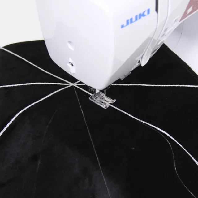 Kissenband Zickzack aufnähen