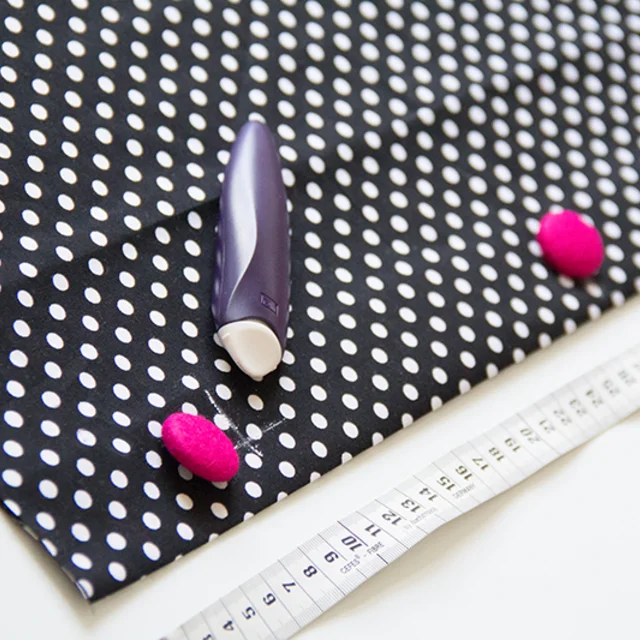 Knopfposition anzeichnen