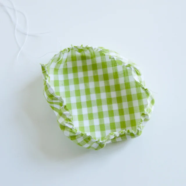 Raffung an den Kreis nähen