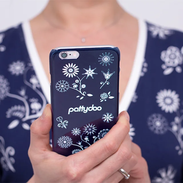 pattydoo Jerseystoff blau Handyhülle