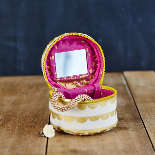 Schmucktasche Spiegel nähen