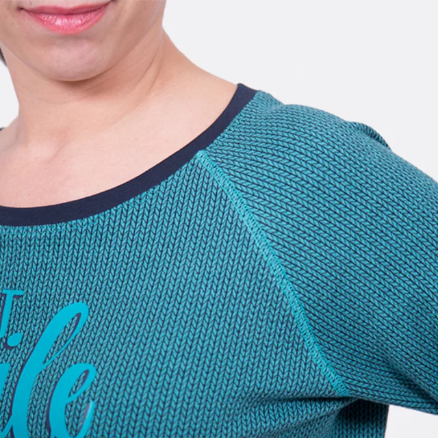 Schnittmuster Pullover Raglan Covernaht