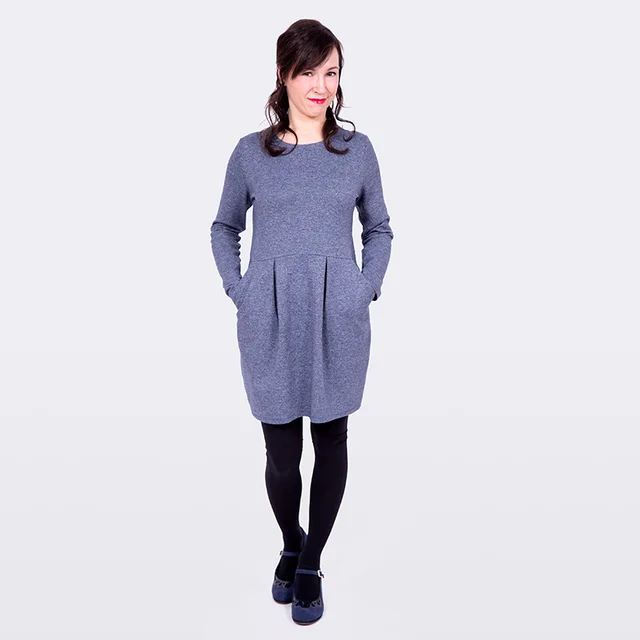 Schnittmuster Sweatkleid Kellerfalten