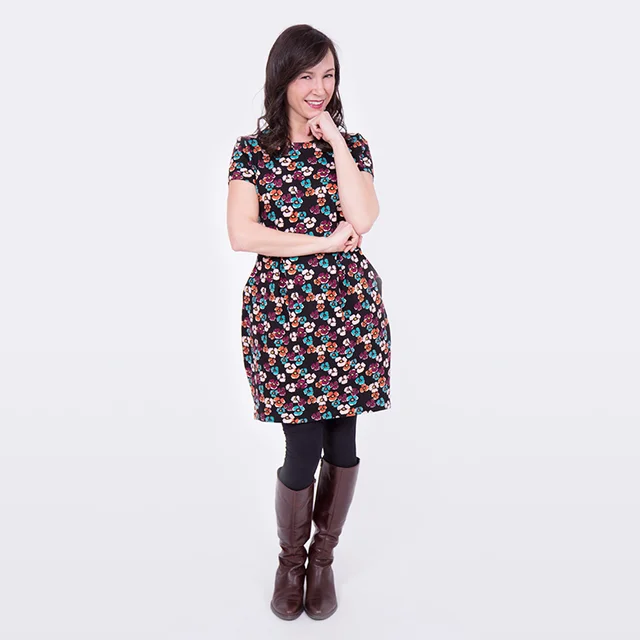 Schnittmuster Tulpenkleid Kellerfalten nähen
