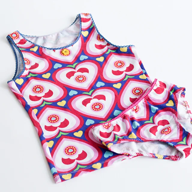 Schnittmuster Unterwäsche-Set für Mädchen DIY