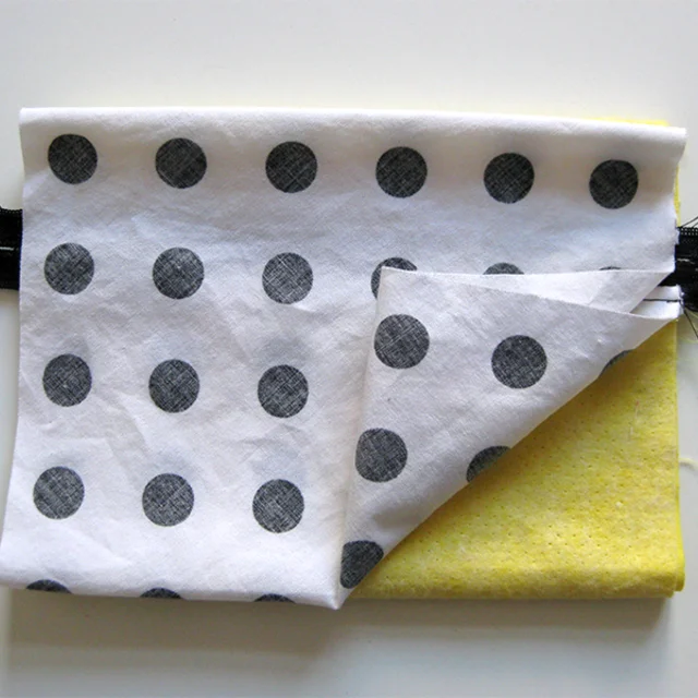 Stoff wenden RV in oberer Hälfte positioniert