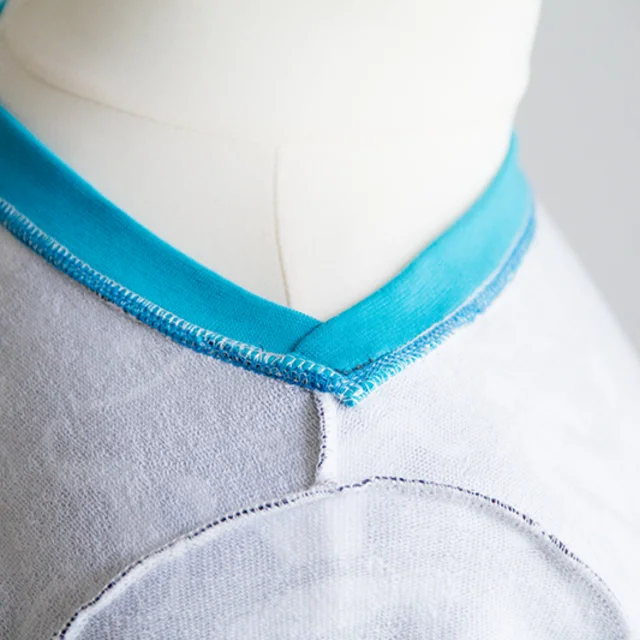 Schnittmuster Damenshirt U-Bootausschnitt innen