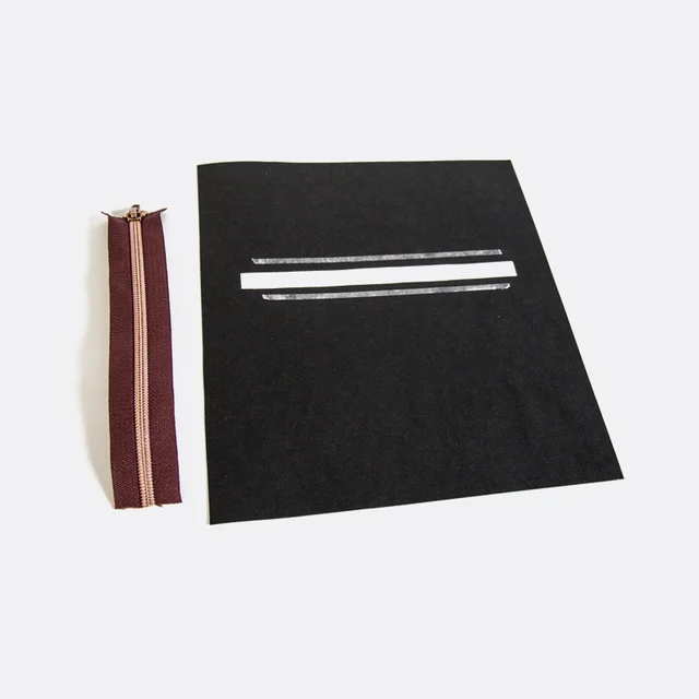 Nähanleitung Reise-Etui Fach Schlitz kleben