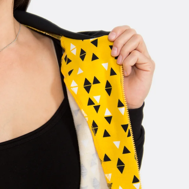 hooded jacket ladies sewing instructions zipper yellow